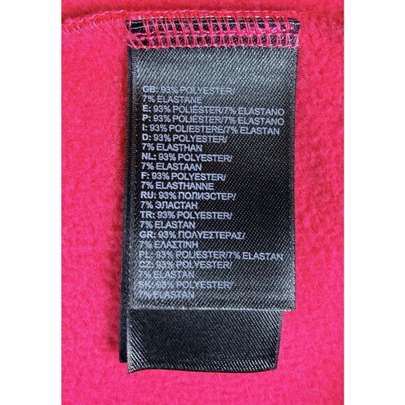 The North Face Sentinel Softshell Thermal Jacket Size Medium Red Pink Full Zip - Picture 7 of 8